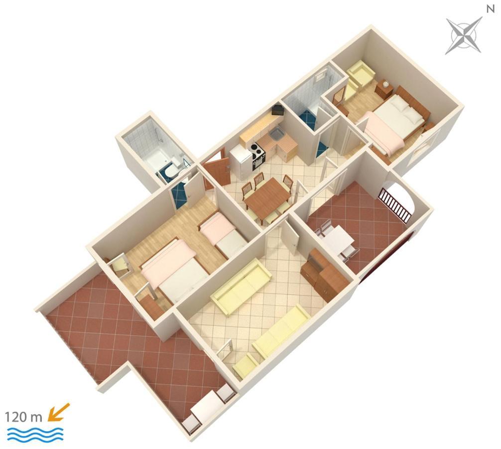 Apartments By The Sea Suha Punta, Rab - 5050 Kampor エクステリア 写真